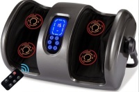 Reflexology Shiatsu Foot Massager w/ High-Intensity Rollers, Remote Control, Gray, Powers On, Appears New