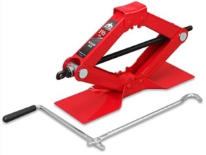 Jack Boss Car Scissor Jack 1.5 Ton 3,300 lbs Capacity Steel. Portable Tire Jackwith Handle Mounts Durable Leveling Jacks for Car Truck Sedans MPV, Like New, Retail - $24.99