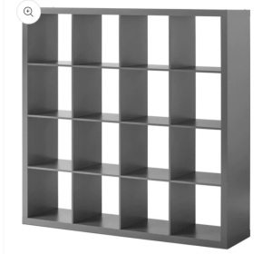 Better Homes and Gardens 16- Cube Storage Organizer, Gray, Like New, Retail - $126.65