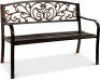 Steel Bench for Outdoor, Patio, Garden w/ Floral Design - 50in&nbsp;
