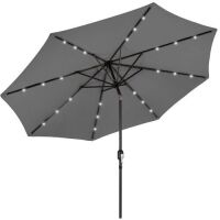 Solar LED Lighted Patio Umbrella w/ Tilt Adjustment, UV-Resistance - 10ft&nbsp;