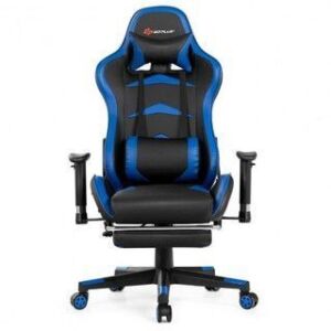 Massage Gaming Chair with Footrest