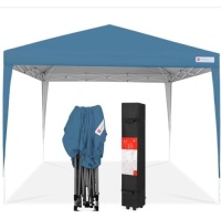 Outdoor Portable Pop Up Canopy Tent w/ Carrying Case, 10x10ft, Damaged Case, Ecommerce Return