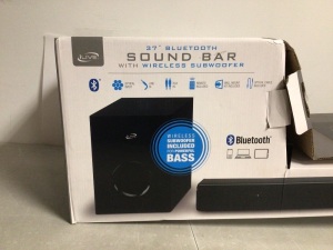 37" Bluetooth Soundbar w/ Wireless Subwoofer