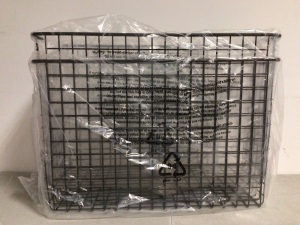 16"x6"x10" Wire Baskets, Set of 2