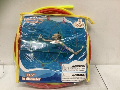 Underwater Diving Through Hoops, 5 Hoops, 31.5"