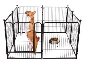 16-Panel Dog Pen with Door