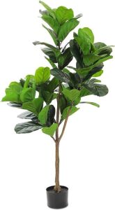 Realead 4ft Artificial Fiddle Leaf Fig Tree in Pot 