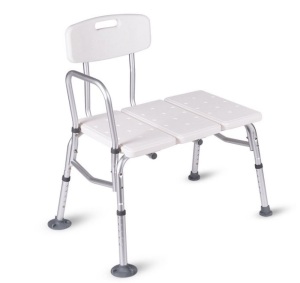 Shower Bath Seat Medical Adjustable Bathroom Bath Tub Transfer Bench Stool Chair, Appears New