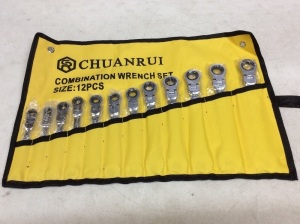 Chuanrui Flex-Head Combination Wrench Set, 12 Pcs - New