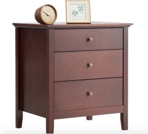 3 Drawers Nightstand Beside End Side Table Accent Table, Appears New