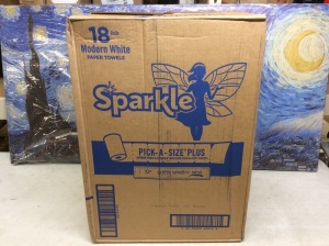 Sparkle Pick-A-Size Plus White Paper Towels, 18 Rolls - New