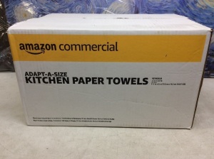 AmazonCommercial Adapt-a-Size Kitchen Paper Towels, 140 Towels per Roll, 12 Rolls - New 