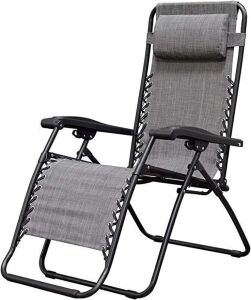 Folding Zero Gravity Chair - Gray