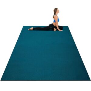 Workout Yoga Mat - 7'x'5', 8mm Thick, Navy