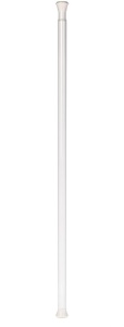 Amazon Basics Tension Curtain Rod, Adjustable 36-54" Width White, ClassicFinial, Like New, Retail - $31.23