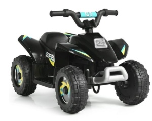 6V Kids Electric Quad ATV 4 Wheels Ride On Toy Toddlers Forward&Reverse, Black, Appears New