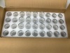 Box of 72 Small Glass Bottles, Appears new