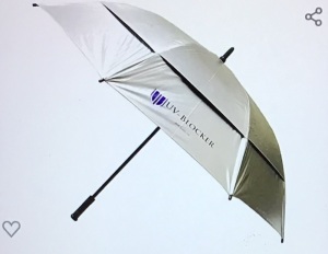 62 Inch UV Protection Umbrella - Automatic Open FashionStick Golf Umbrellas For Rain, Sun & Wind Protection - UPF55+ XL Oversized Vented Double Canopy Effectively Block99% of UVA UVB Light, Like New, Retail - $52.95