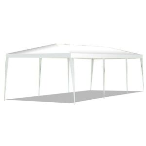 Waterproof Gazebo Canopy Tent w/ Connection Stakes - 10x30ft