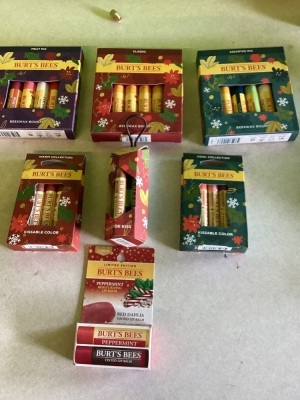 Burt's Bees, Lip Balm, Various Flavors, LOT of 7, New