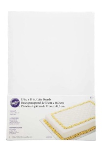 Cardboard Cake Boards 13 x 19- inch 5-count 2104- 552, LOT of 4, New , Retail - $7.49