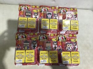 Lot of (6) FGTeeV Micro Stax Toy Figures