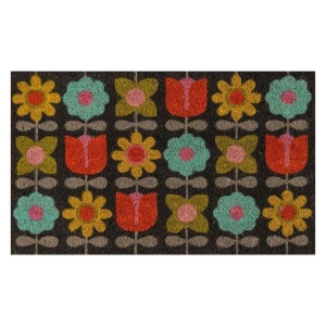 Novogratz By Momeni Floral Woven Door Mat 1'6" x 2'6" - Appears New 