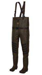 White River Fly Shop Rubber Chest Waders, Steel Shank, Size 10, E-Commerce Return/Appears New