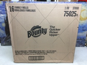 Bounty Paper Towels, 16 Family Rolls - New/Unopened