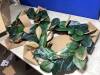Case of (2) Threshold Magnolia Wreath, Green/Gold&nbsp;