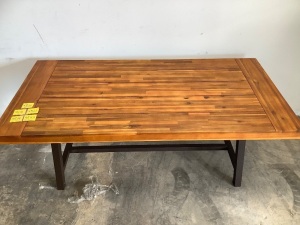 Indoor Outdoor Acacia Wood Dining Table