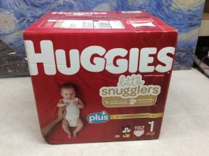 Huggies Little Snugglers Plus Baby Diapers, Size 1, 192 ct - New