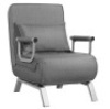 Folding Convertible Full Sofa Bed Armchair&nbsp;with Pillow,&nbsp;23.5 in. x 31 in,&nbsp;Gray, E-Commerce Return/Appears New