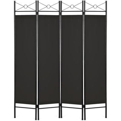 4-Panel Folding Privacy Screen Room Divider Decoration Accent, 6ft