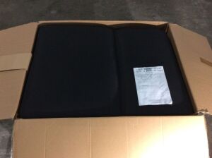 2 Seat Black Couch 67" 