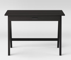 Paulo Wood Writing Desk with Drawer Black - Project 62, Like New, Retail - $130