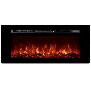 1500W 50" In-Wall Recessed Electric Fireplace Heater w/ Remote Control