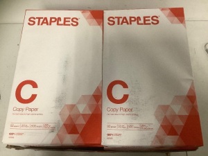 Lot of (10) Staples Legal Copy Paper, E-Comm Return