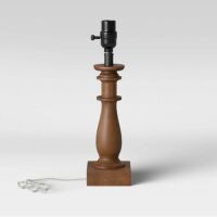Lot of (2) Threshold&nbsp;Small LED Lamp Base, Brown