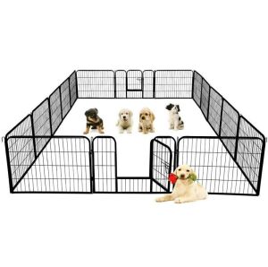 32" Dog Fence - Black