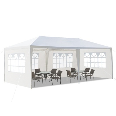 10' x 20' Party Tent Wedding Canopy Gazebo Wedding Tent Pavilion with 4 Side Walls