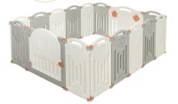 Foldable Baby Playpen 16 Panel Activity Center Safety Play Yard, Inspected, Appears New