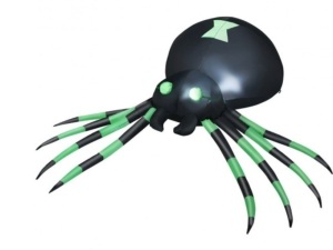 6Ft Halloween Inflatable Blow-Up Spider, Inspected, E-Commerce Return