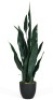 35.5" Indoor-Outdoor Artificial Fake Snake Plant, Appears New