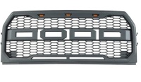 Front Grille Compatible&nbsp;with F150 Grill 2015&nbsp;2016 2017 Front&nbsp;Bumper Grilles Grill&nbsp;Mesh With 3 Amber&nbsp;LED Lights, Like New, Retail - $129.99