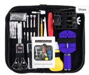 Vastar Watch Repair Kit Professional Spring Bar Tool Set, Watch Band Link PinTool Set with Carrying Case, Like New, retail - $19.99