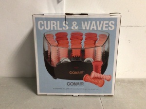 Conair Curls and Waves Set, Powers Up, Appears New