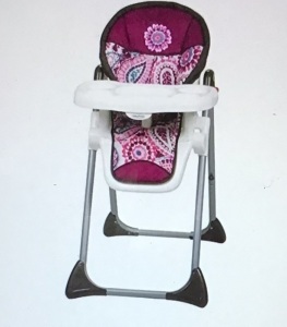 Baby Trend Sit Right High Chair, Paisley, Like New, Retail - $66.99