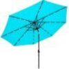 Solar LED Lighted Patio Umbrella w/ Tilt Adjustment, UV-Resistance - 10ft